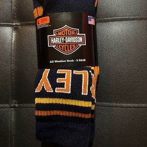 HARLEY DAVIDSON ALL WEATHER SOCKS-2 PAIR-NWT